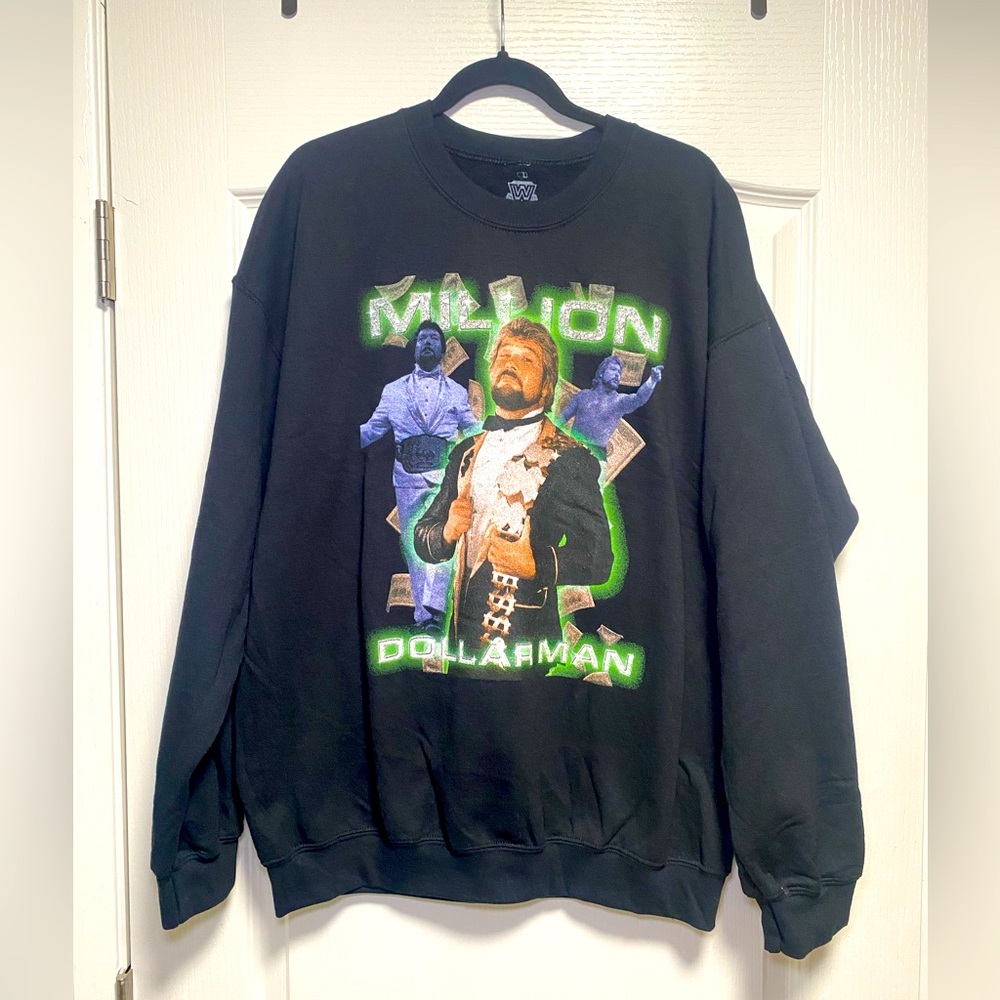 WWE Legends Million Dollar Man Crewneck Sweatshirt Size XL